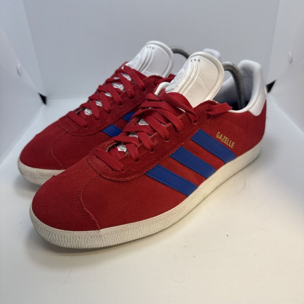 Adidas Gazelle Men’s 9 Red/Blue/White Suede